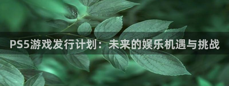 完美电竞官网的寓意：PS5游戏发行计划：未来的娱乐机遇与挑战