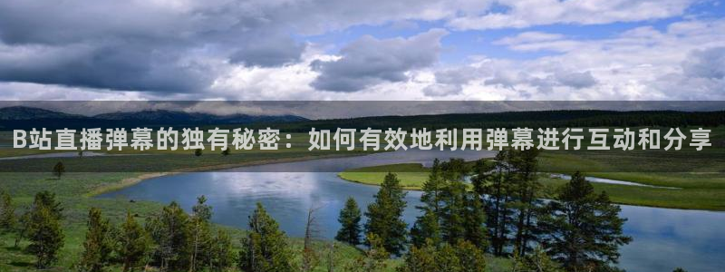 球神体育直播：B站直播弹幕的独有秘密：如何有效地利用弹幕进行互动和分享